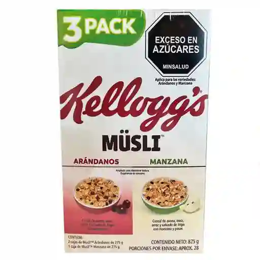 Müsli Pack Cereal Con Manzana y Arándanos