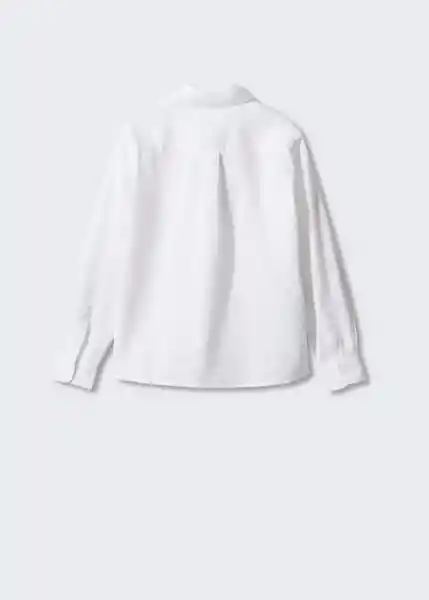 Camisa Blas Blanco Talla 08 Niños Mango