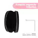 Tarjetero Media Luna Craquelado Negro Serie Miniso