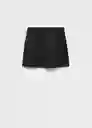 Falda Texas Negro Talla S Mujer Mango