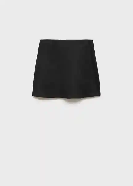Falda Texas Negro Talla S Mujer Mango