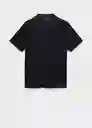 Camiseta Polo Taga Azul Noche Talla XS Hombre Mango