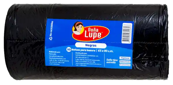 Doña Lupe Bolsa Negra 65 X 90 cm