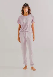 Pantalón Pijama Mujer Rosa M Bronzini