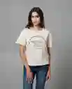 Camiseta Mujer Beige M 202G106_BEI141209 Rifle