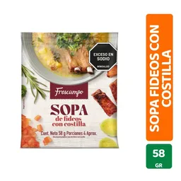 Frescampo Sopa Fideos Con Costilla Mezcla Para Preparar