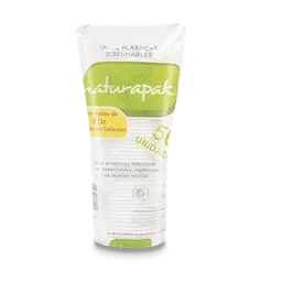 Naturapak Tapa Vaso Bebida Caliente Capacidad 9 Oz