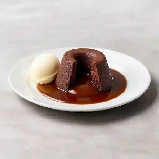 Volcán de Chocolate con Helado
