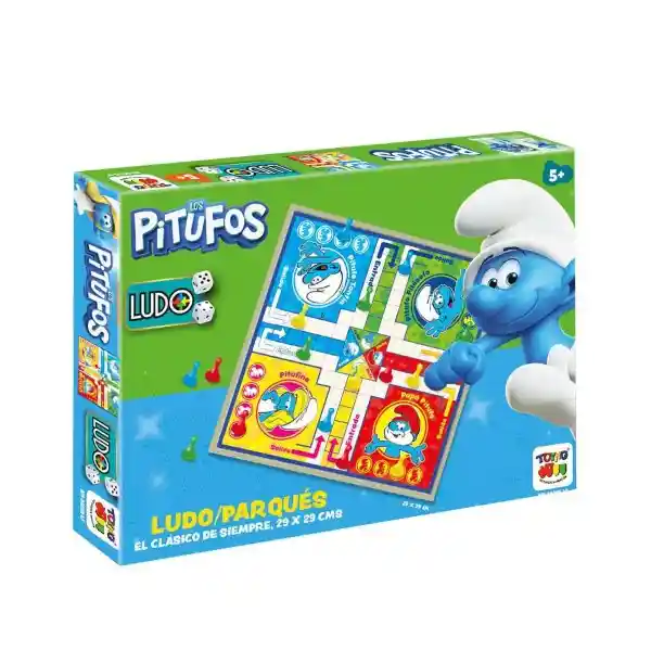 Toyng Juego de Mesa Pitufos Ludo-Parqués