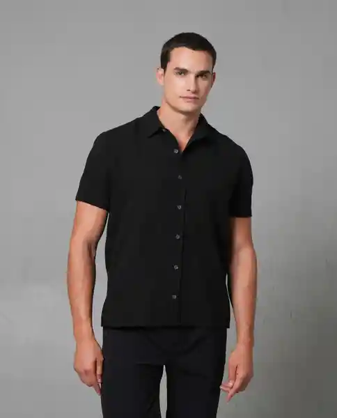 Camisa Hombre Negro Talla M 112G007 Rifle