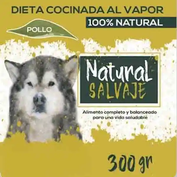 Natural Salvaje Alimento Para Perro Dieta al Vapor de Pollo