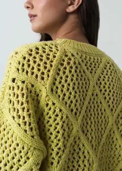 Saco Tejido Mujer Verde Tilo Medio Talla M 482G082 Naf Naf