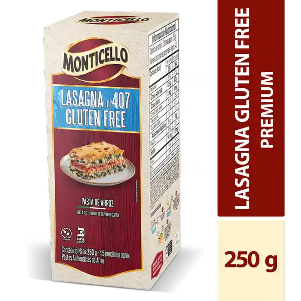 Monticello Lasagna Glute Free