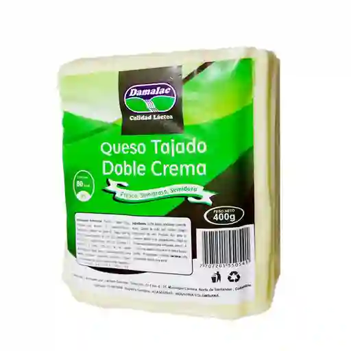 Damalac Queso Doble Crema Tajado