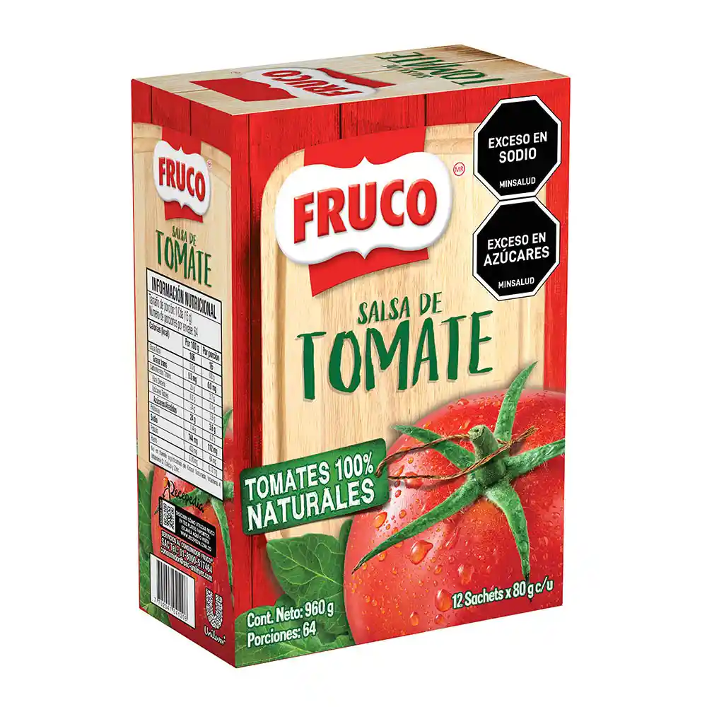 Salsa de Tomate Fruco sachet 80G x 12unidades