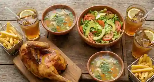 Combo 1/2 Pollo Completo Para Dos