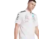 Adidas Camiseta Polo F1 Mercedes Lifestyle Hombre Blanco Talla L