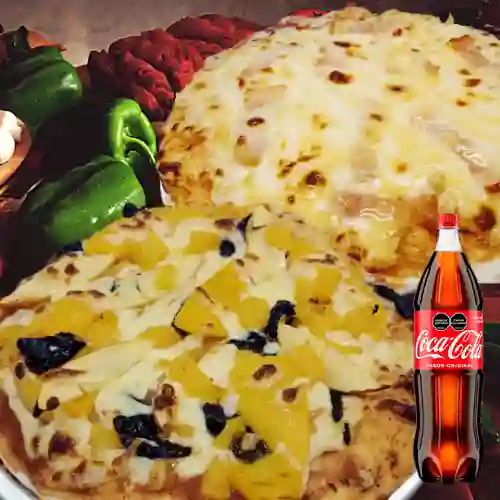 Combo 2 Pizzas Extrafamiliares +Cocacola Orig 1.5l