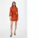 Vestido Lucas-W Terracota Talla L Mujer Mango