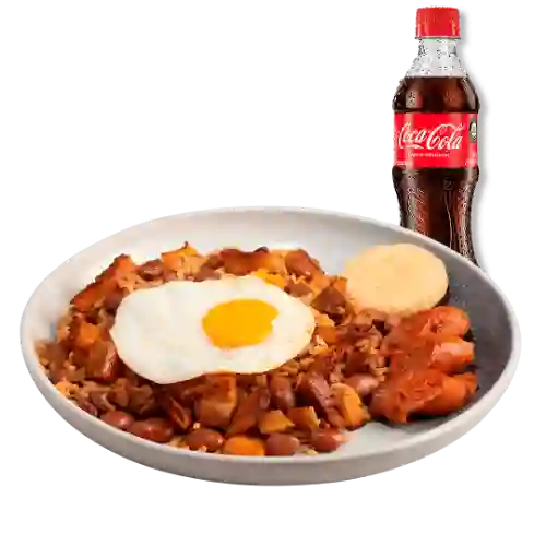 Calentado de Frijol + Bebida