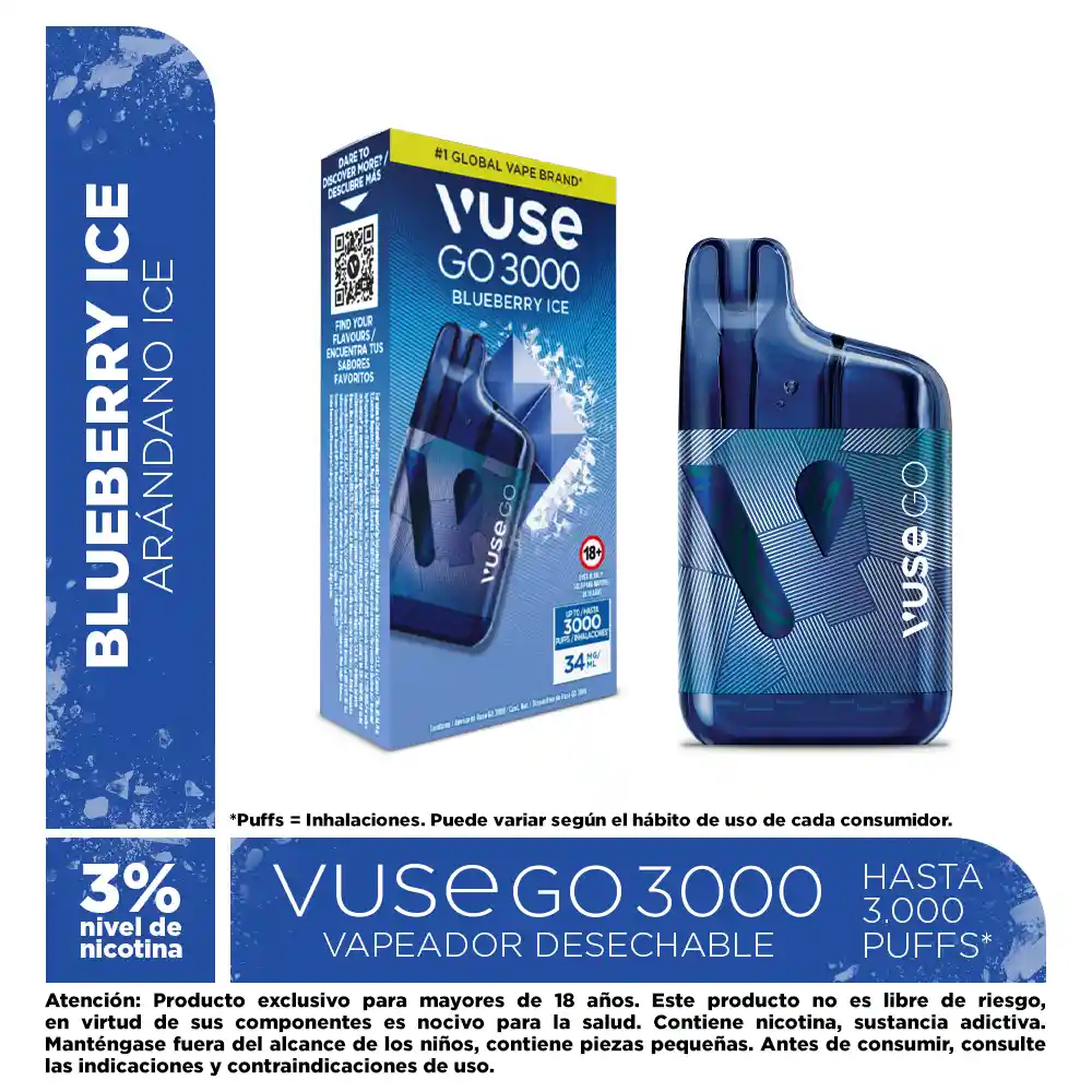 Vuse Go 3000 Blueberry Ice 