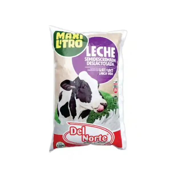 Del Norte Leche Deslactosada Semidescremada