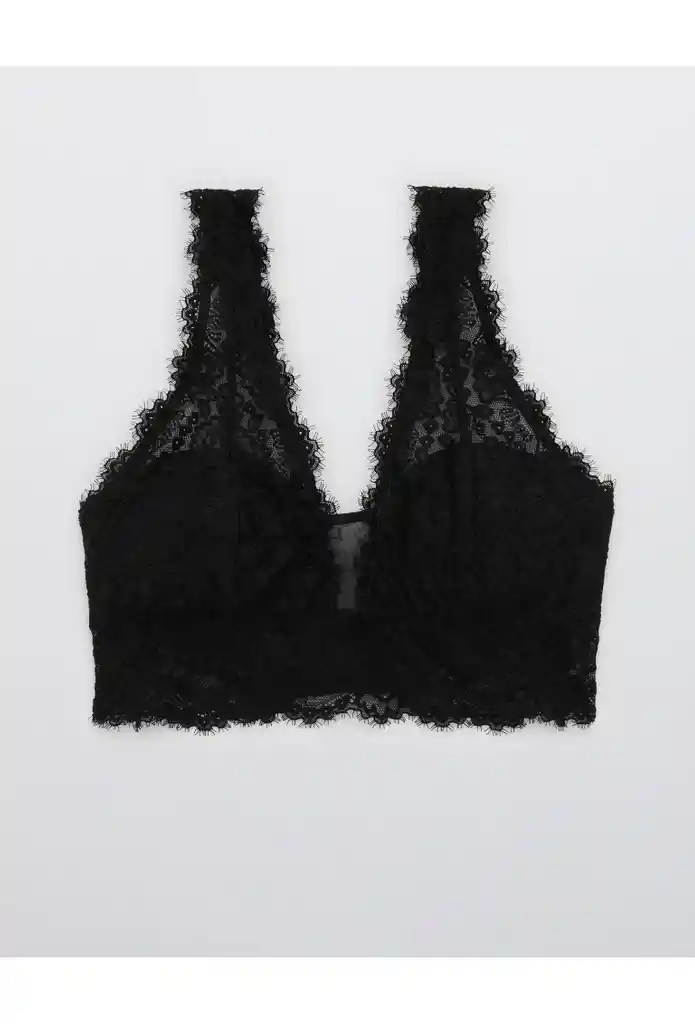Bralette Negro Talla Medium Aerie American Eagle