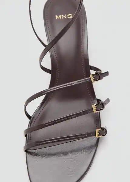 Sandalias Isa Chocolate Talla 39 Mujer Mango