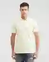 Camiseta Polo Muscle Amarillo Anís Claro L Chevignon