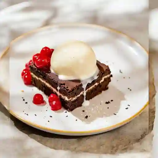Brownie Con Helado