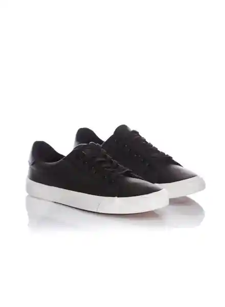 Tenis Sintético Para Hombre Negro Talla 39 People