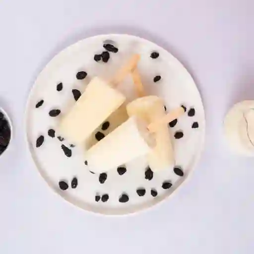 Paleta turrón leche pasas