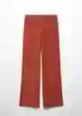 Pantalón Matilda Terracota Talla XS Mujer Mango