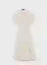 Vestido Adela Offwhite Talla M Mujer Mango
