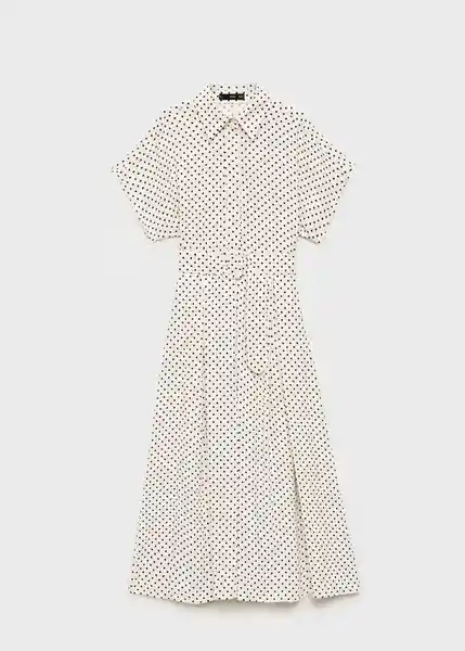 Vestido Adela Offwhite Talla M Mujer Mango