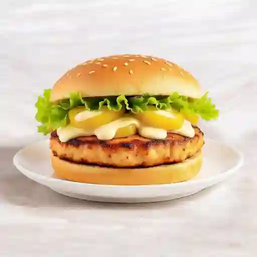 Hamburguesa de Pollo Hawaiana