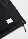Abrigo Anorak Ruben Negro Talla 10 Niños Mango