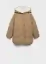 Chamarra Anorak Judith Camel Talla 11 Niñas Mango