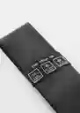 Corbata Basic7 Negro Talla 99 Hombre Mango