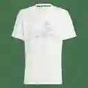 Adidas Camiseta Camo Big Logo Hombre Blanco Talla L Ref: IW8489