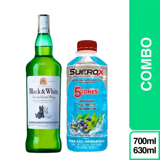 Combo Black & White 700 mL + Suerox Mora Azul