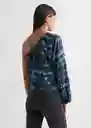 Blusa Dark Dye Azul Talla 18 Teen Niñas Mango