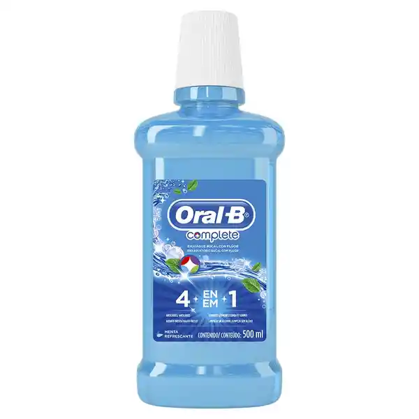 Enjuague Bucal 4en1 Oral-B Complete 500 ml