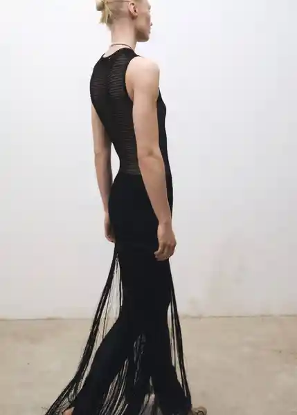 Vestido Guinea Negro Talla S Mujer Mango