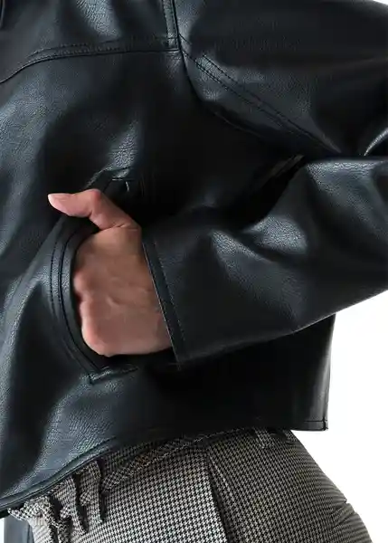 Chaqueta Mujer Negro Puro Ultraoscuro Talla M 023G033 Naf Naf