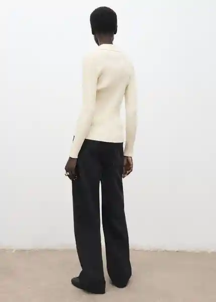 Jean Charlot Tejano Negro Talla 36 Mujer Mango