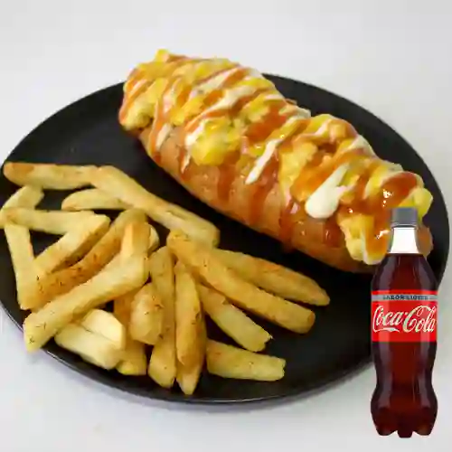 Combo Perro Sabyi + Coca-Cola Sabor Ligero 400 ml