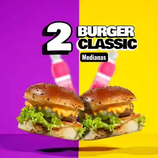 2 Burger burger classic + gaseosas
