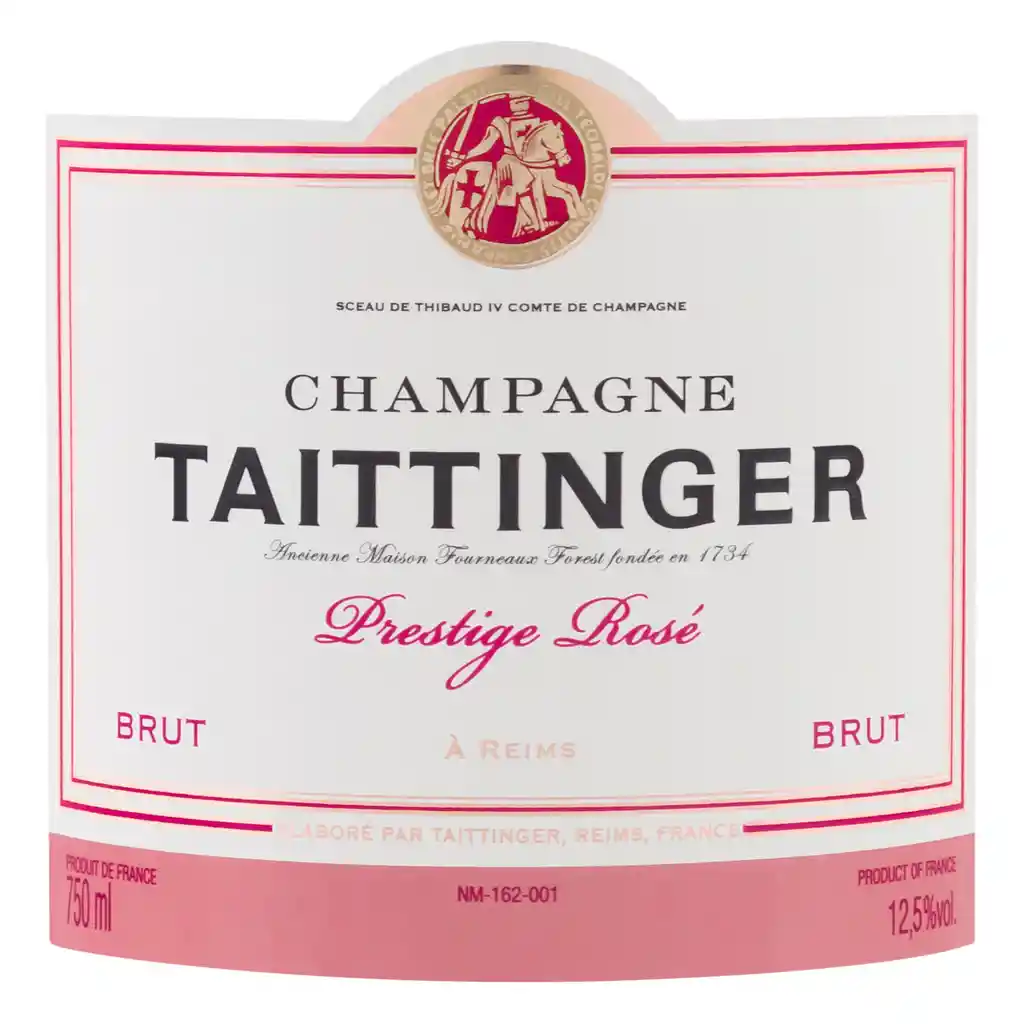 Taittinger Champagne Prestige Rosé Brut Botella