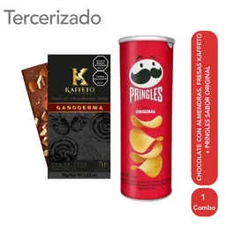 Combos Kaffeto Chocolate Con Almendras y Fresas + Pringles